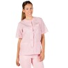 Blusa Sanitario Unisex Abotonada Vichy Combinada | Union Workwear