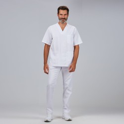 Conjunto Unisex Blusa Cuello Pico /Pantalon Goma Entera | Union Workwear