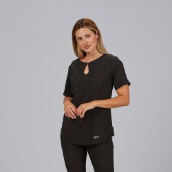Blusa Mujer Escote Lagrima M/C Maria | Union Workwear