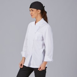 Chaqueta Cocina Unisex Boton Forrado M/L Blanca | Union Workwear