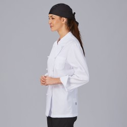 Chaqueta Cocina Unisex Boton Forrado M/L Blanca | Union Workwear