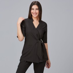 Blusa Cruzada Mujer Bugula | Union Workwear