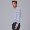Camisa Hombre Rayas Bicolor Slim Fit Alessandro | Union Workwear