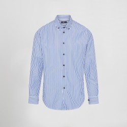 Camisa Hombre Rayas Bicolor Slim Fit Alessandro | Union Workwear