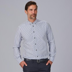Camisa Hombre Rayas Bicolor Slim Fit Alessandro | Union Workwear