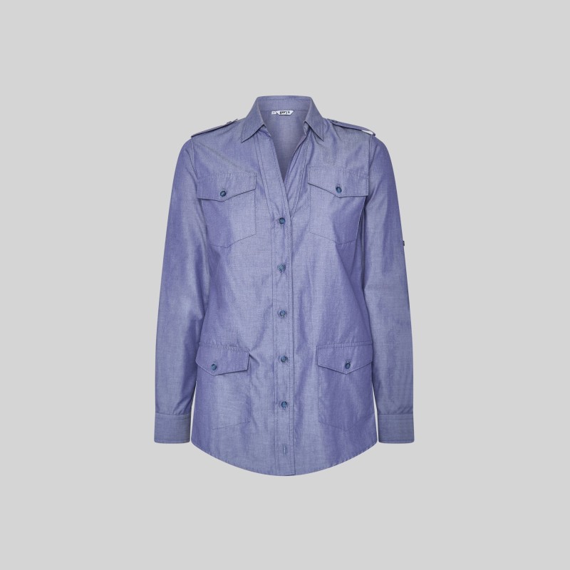 Camisa Mujer Manga Roll Up Daniela | Union Workwear