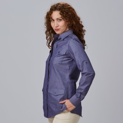 Camisa Mujer Manga Roll Up Daniela | Union Workwear