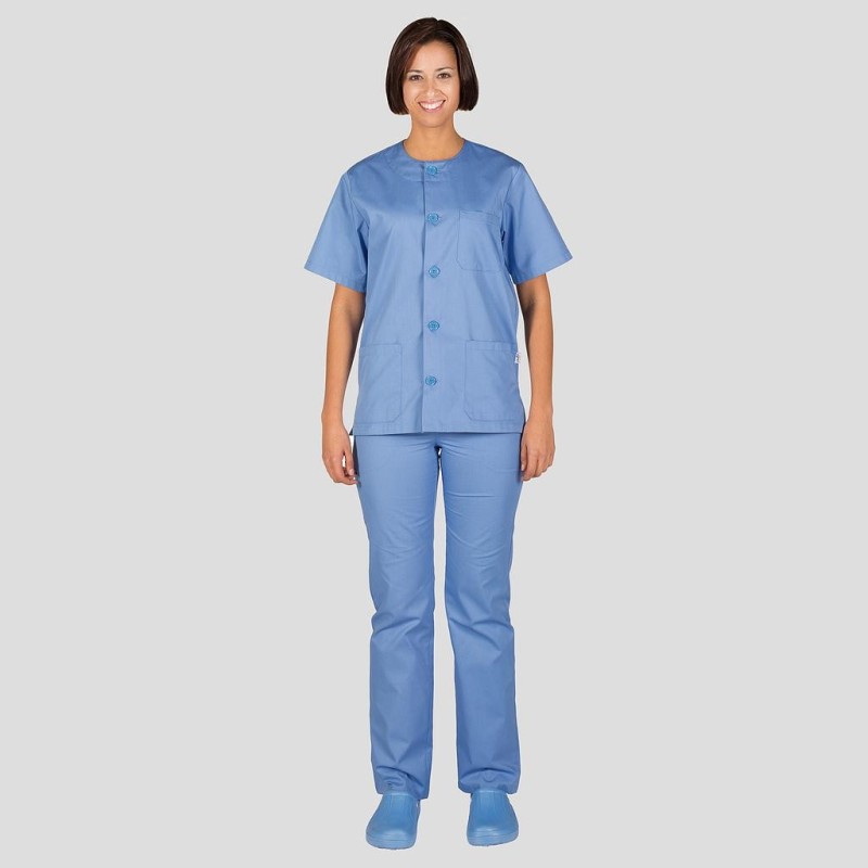 Conjunto Unisex Abotonado Sarga Colores | Union Workwear