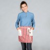 Delantal Sin Peto Loneta Rayas 45X68 Cm | Union Workwear