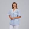 Blusa Sanitario Unisex Pico Abierto Vichy Combinada | Union Workwear