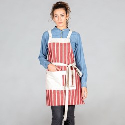 Delantal Con Peto Loneta Rayas 76X68 Cm | Union Workwear