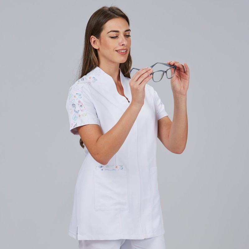 Blusa Mujer Cuello Chimenea M/C Dunia | Union Workwear