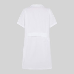 Bata Mujer M/C Sarga Blanca | Union Workwear