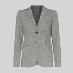 Americana Mujer 2 Botones Cheviot | Union Workwear