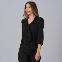 Blusa Mujer Cuello Solapa Lazo Flavia | Union Workwear
