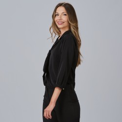 Blusa Mujer Cuello Solapa Lazo Flavia | Union Workwear