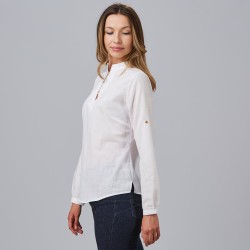 Camisa Mujer Falso Lino Flora | Union Workwear