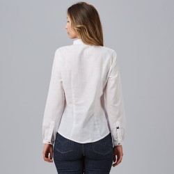 Camisa Mujer Falso Lino Flora | Union Workwear