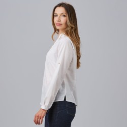 Camisa Mujer Falso Lino Flora | Union Workwear