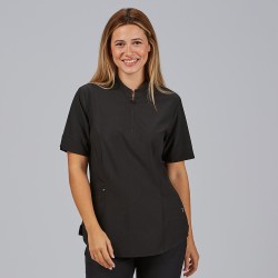Blusa Mujer Cremallera Escote M/C Mara | Union Workwear