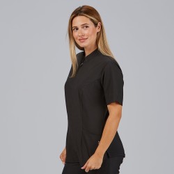 Blusa Mujer Cremallera Escote M/C Mara | Union Workwear