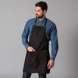 Delantal Con Peto Cinta De Cuero 72X80 Cm | Union Workwear