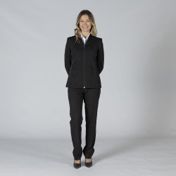 Americana Mujer Con Cremallera Cuello Chimenea Trivial | Union Workwear