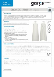 Delantal Ares 115X90 Cm | Union Workwear