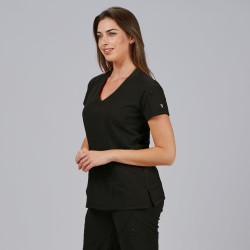 Blusa Mujer Cuello Canale M/C Nancy | Union Workwear