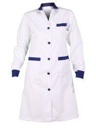 Bata Mujer Combinada | Union Workwear
