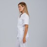 Bata Mujer Oporto Corchetes Blanca | Union Workwear