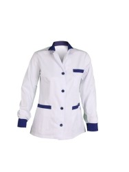 Bata Mujer Corta Sarga M/L Combi | Union Workwear