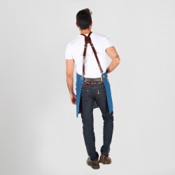 Delantal Con Peto Colorado 75X80 Cm | Union Workwear