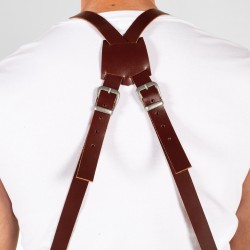 Delantal Con Peto Colorado 75X80 Cm | Union Workwear