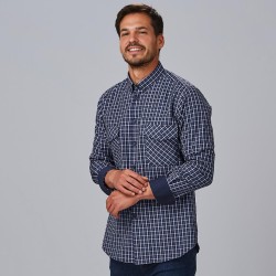 Camisa Hombre Slim Fit Cuadros Fausto | Union Workwear