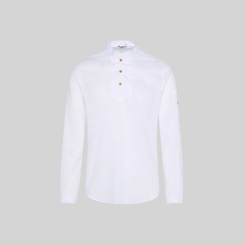 Camisa Hombre Dante Slim Fit Falso Lino | Union Workwear