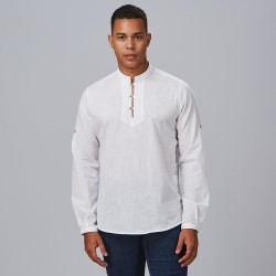Camisa Hombre Dante Slim Fit Falso Lino | Union Workwear