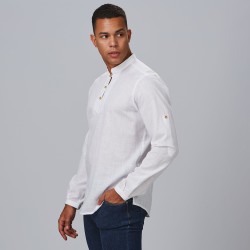 Camisa Hombre Dante Slim Fit Falso Lino | Union Workwear