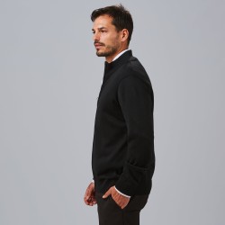 Cardigan Hombre Punto Fino Con Cremallera | Union Workwear