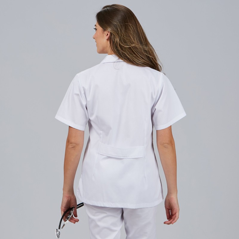Bata Mujer Corta Blanca M/C | Union Workwear