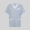 Blusa Sanitario Unisex Pico Vichy Combinada | Union Workwear