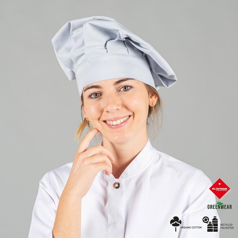 Gorro Gran Chef Tejido Reciclado Y Organico Klopman | Union Workwear