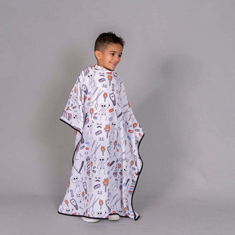 Capa De Peluqueria Infantil Estampada | Union Workwear