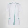 Blusa Mujer Abierta Cuello Mao M/C Judit | Union Workwear
