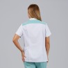 Blusa Mujer Abierta Cuello Mao M/C Judit | Union Workwear