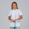 Blusa Mujer Abierta Cuello Mao M/C Judit | Union Workwear