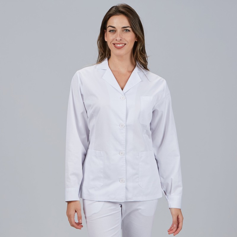 Bata Mujer Corta Blanca M/L | Union Workwear