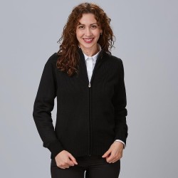 Cardigan Mujer Punto Grueso Con Cremallera | Union Workwear