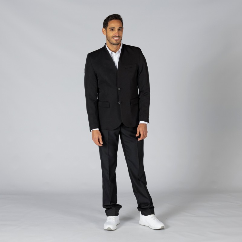 Americana Hombre 2 Botones Cuello Chimenea Slim Fit Trivial | Union Workwear