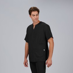 Blusa Hombre Abierta Cuello Pico M/C Alonso | Union Workwear